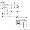 31086000 Hansgrohe Metris Jednouchwytowa bateria umywalkowa z wylewką 20,7 cm ścienna podtynkowa